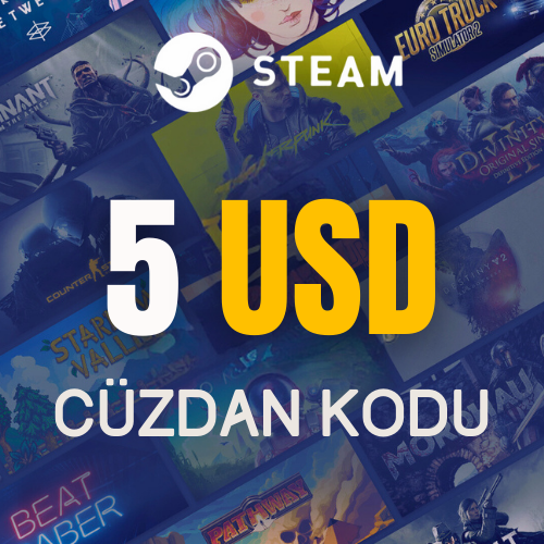 Steam 5 USD cüzdan kodu